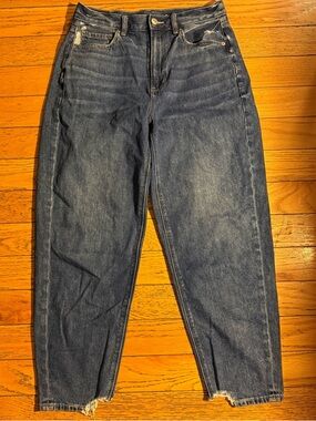 American Eagle Outfitters relaxed mom jeans Dark Blue Denim Jeans